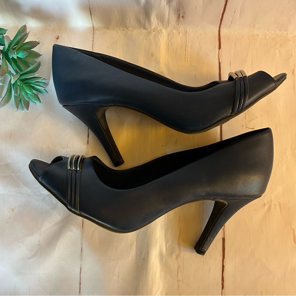 💙DEXFLEX Comfort • “Karie” Open Toe Heels - Picture 4 of 11